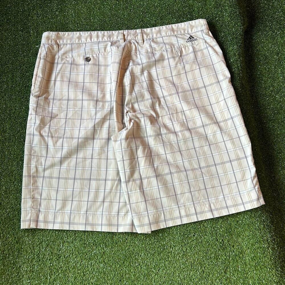 Adidas Men's Cream and White Shorts